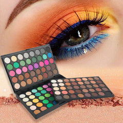 120 Color Eye Makeup,3-in-1 Eyeshadow Palette,Matte Shimmer Highly Pigmented Long Lasting Waterproof Eye Shadow for Festival