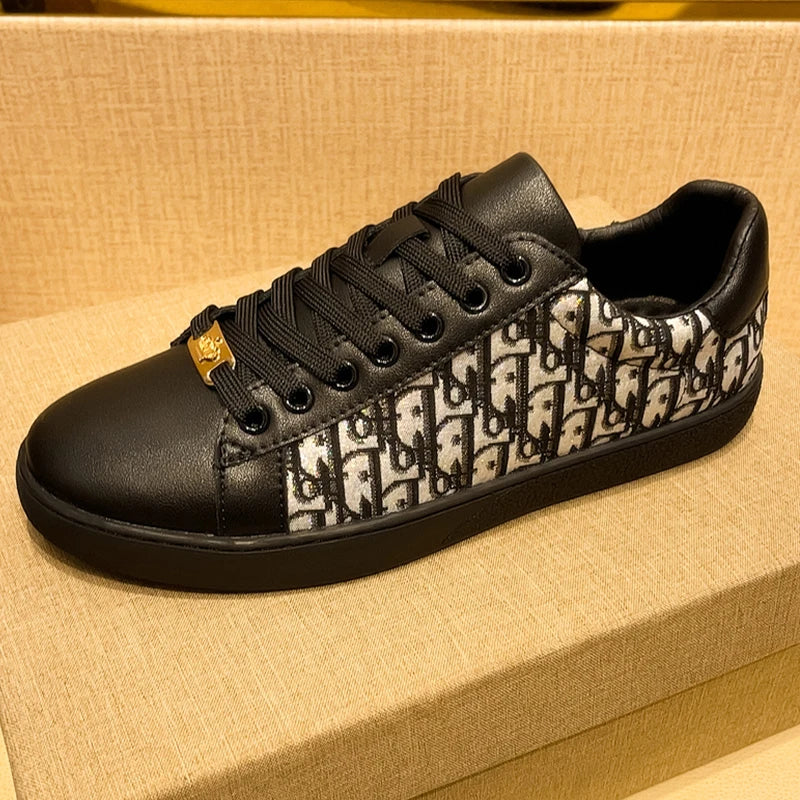 Men's Shoes New Casual Fashion Versatile Trendy Shoes Round Toe Non-Slip Thick Sole Lightweight Sports Sneakers