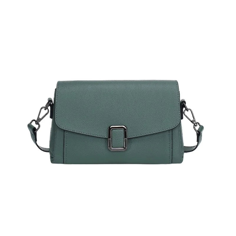 Premium Leather Handbag Chic Minimalist Crossbody Shoulder Bag for Work Commute Stylish Underarm Bag