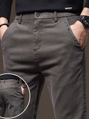 Fall High-End Casual Pants Men's Wear-Resistant Versatile Busin West Pants Trendy Loose Straight Long Pants for Men