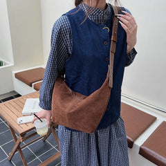 Crossbody Bags for Women Large Capacity Luxury Handbags Suede Leather Shoulder Bags Female Casual Travel Hobos Bag Vintage Sac