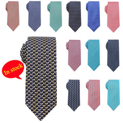 Mens Silk Necktie Luxury Animal Pattern Tie