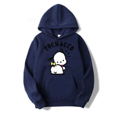 Men Women Tops Outerwears Blouse Hoodies Harajuku Funny Sweatshirts Pochacco Yellow Hoodies Fashion Leisure Stylish Streetwear