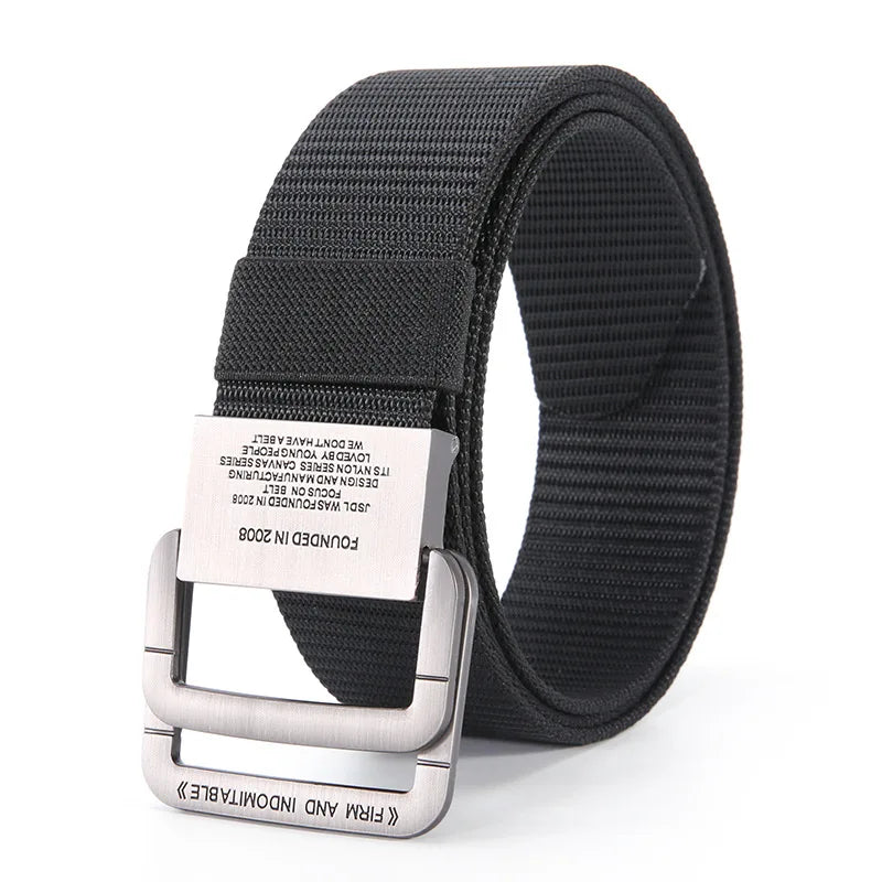 Men Belts Automatic Buckle Metal Webbing Belts for Men Canvas Nylon High Quality Strap Casual Sports Students