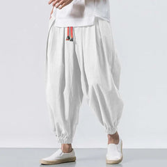Harem Pants Men Chinese Style Casual Loose Sweatpants Japanese Kimono Sweatpants Jogger Pants Streetwear Trousers Male Pant