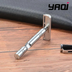 Razor YAQI Matte Chrome Color AC Blade Excalibur Single-edged Mens Shaving Safety Razor Collectibles Beard shaver