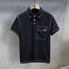 Polo Shirts White T Shirt for Men Graphic Man with Collar Tee Embroidery Top Basic Xl Stylish New in Tops & Tees Cheap Slim Fit