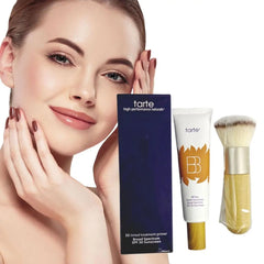 BB Cream Concealer, Long-Lasting Makeup With Foundation Brush 1set Waterproof And Sweat-Proof Foundation