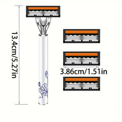 Razor Classic 3 Layer Safety Razor for Mens Shaving&Womens Hair Removal Shaving Blades Manual Shaver