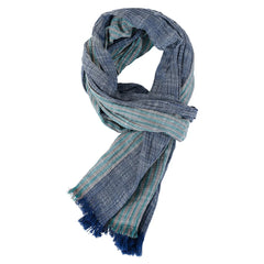 Fashion Patchwork Striped Men's Scarf Cotton Linen Autumn Winter Warm Neckerchief Short Tassel Bufanda Male Accessories Scarves