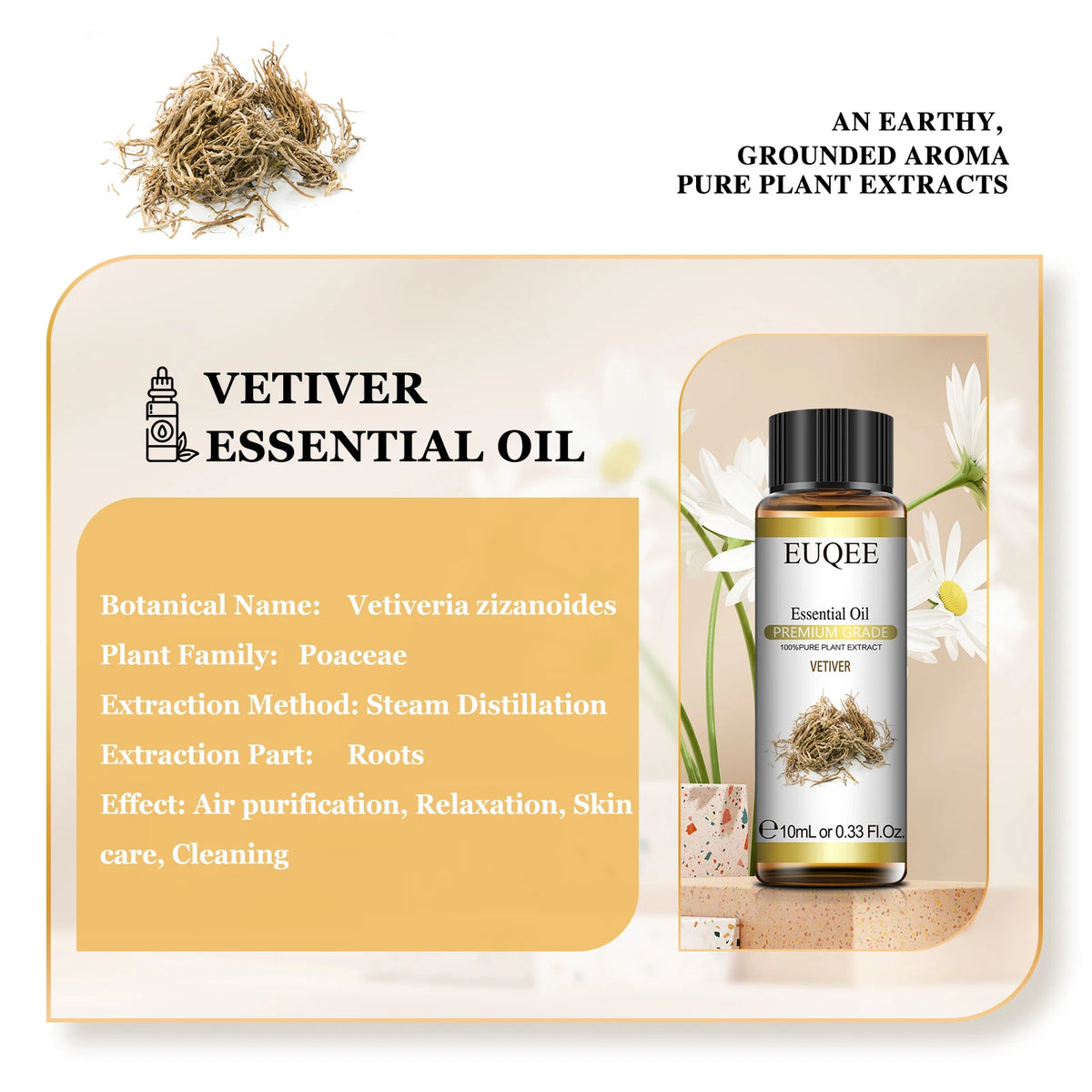 EUQEE Pure Essential Oil Lemon Eucalyptus Neroli Lavender Vanilla Sandalwood 10ml Aroma Oils with Dropper For Diffuser Humidifie