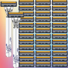 Razor Classic 3 Layer Safety Razor for Mens Shaving&Womens Hair Removal Shaving Blades Manual Shaver