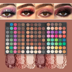 120 Color Eye Makeup,3-in-1 Eyeshadow Palette,Matte Shimmer Highly Pigmented Long Lasting Waterproof Eye Shadow for Festival
