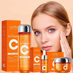 Vitamin C Firming&lifting Skincare Set Moisturizing Brightening Essence Revitalizing Skin Repair Serum Cream Korean Skincare