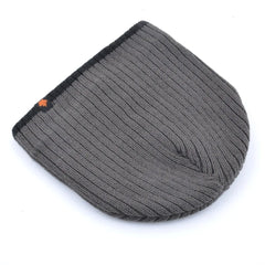 Men's Skullies Beanies Knitted Wool Hats Men Winter Knitting Thick Beanie Hat Double Layer Solid Color Velvet Warm Bonnet Cap
