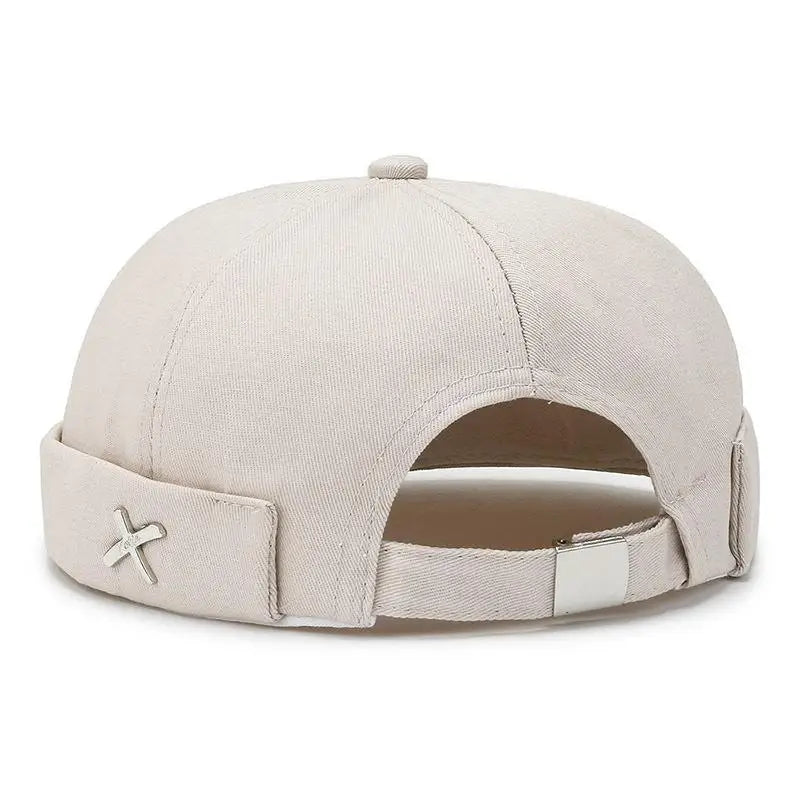 Brimless Skullies Cap Unisex Fashionable Hat Adjustable No Brim Baseball Cap for Men And Women Street Portable Docker Hat