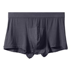 Men's Underwear - Silk Flat Bottom Briefs of Modal Four-Piece Briefs - Summer Breathable - Summer Lightweight Bottom Pants