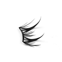 6 Rows No Glue False Eyelashes Individual Lashes Cluster Eyelash Extensions For Women Fashion Show Dance Wedding Daily Makeup