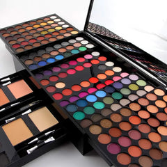 180 Color Matte Shimmer Blush Set with Black Eyeliner Piano Eyeshadow Palette Mother's Day Makeup Gift Kit  Beauty Enthusiasts