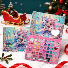 41-Color Eyeshadow Palette with Dual-Ended Brush - Matte & Shimmer Long-Lasting Eye Makeup Set, Highly Pigmented Pro Palette