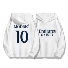 Men's Football Hoodie Autumn_Winter Madrid 7_10 Sports Training Running Hoodie Casual Fashion Loose Street Coat For Women