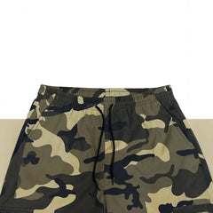 [Trendy Camo Cargo Pants] Camo Cargo Pants - Men's Trendy Casual Regular Fit Trousers With Side Pocket For Outdoor Activities