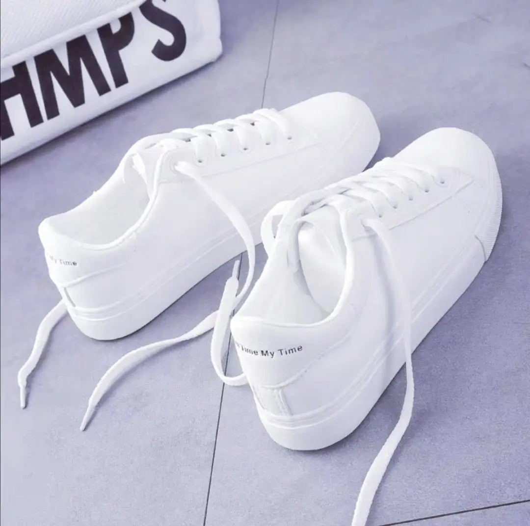 Womens Vulcanize Shoes Classic White Casual Sneakers