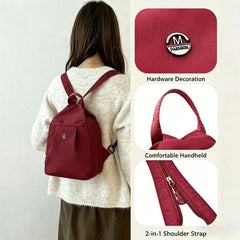 Women's Mini Backpack: Single-Shoulder, Dual-Use, Casual, Lightweight, Small Crossbody Bag – Fashionable Commuter Bag