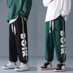 Harem Male Sports Pants Trousers Plain Summer Men's Sweatpants Black Thin Gym Jogging Pas Cher Vintage Trend Wide Baggy Xxxl