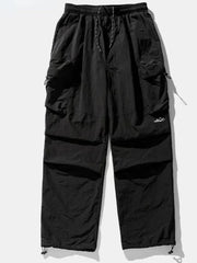 Men's Pants Cargo Punch Pants for Men Summer American Paratrooper Thin Drawstring Casual Outdoor Hiking Pant Loose Casual Trip