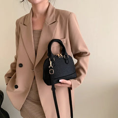 Women’s Crossbody Handbag Retro Felt Purse with Organizer