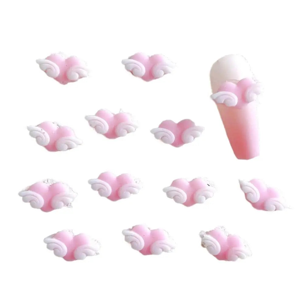Nail Ornament Manicure Accessories Angel Wings 3D DIY Nail Art Drills Nail Jewelry Heart Nail Decorations Nail Rhinestones