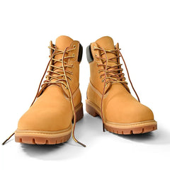 Men High Top Boots Premium Women Leather Shoes Fashion Outdoor Lace Up Anti Slip Ankle Boots Waterproof Non Slip Hiking Footwear