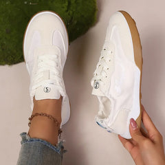 Spring Women's Vulcanize Shoes Running Gym Woman Footwear Low Beige Vulcanized Stylish Promotion High Quality Trends