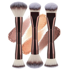3 styles Double-headed Makeup Brush With Soft Bristles Foundation Brush Blush Brush BB Cream Makeup Brush Portable Makeup Tool