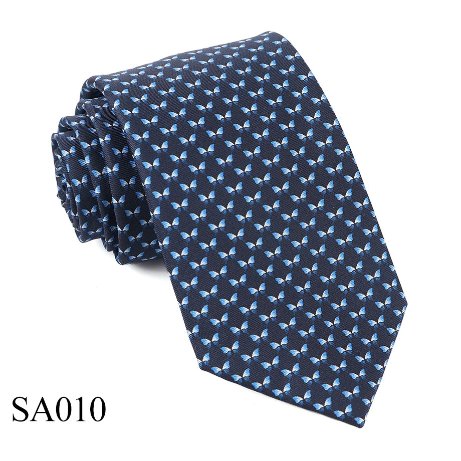 Mens Silk Necktie Luxury Animal Pattern Tie