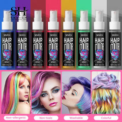 Hair Color Spray Hairs Dyed Hair Colour Styling Product Long Lasting Dye for Hair Beards Coloring Temporary Hair Colour Cream