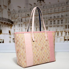 Luxury Women's Tote Bag 2026 New Arrival - Premium Texture, Large Capacity, Designer Alphabet Print, Niche Style