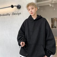 Men Hoodies Autumn New Knitted Coat Mens Sweatshirt Fashion Streetwear Casual Men's Loose Breathable Pullovers Brand Hoody