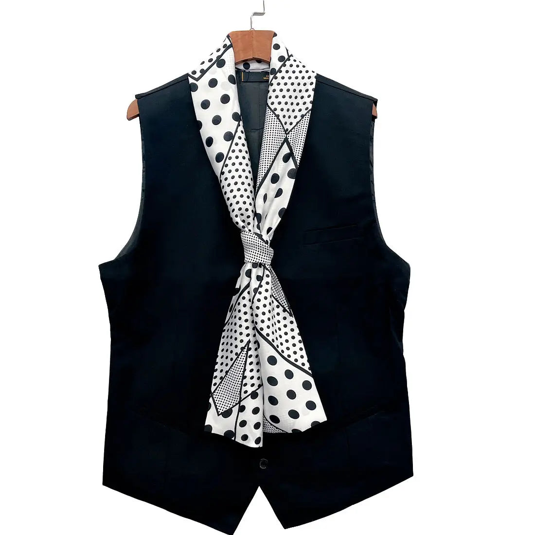 Mens Long Silk Scarf Fashionable Narrow Neck Scarf