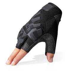 Tactical Mittens Half Finger Gloves Fingerless SWAT Glove Army Military Rubber Protective Airsoft Bicycle Shooting Driving Men