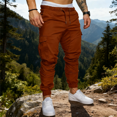 New Men's Cargo Pants Sweatpants Outdoor Loose Straight Long Trousers Autumn Casual Multi-Pocket Durable Workwear Male Trousers