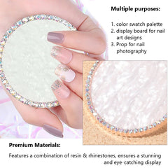 Nail Art Resin Display Board Gel Polish Color Mixing Palette Photography Tool for Showcasing