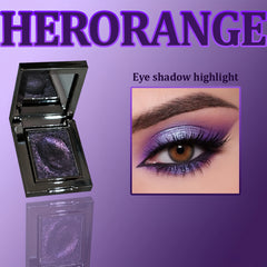 Single Color Eyeshadow, Dazzling Sparkle, Brightening, Long-Lasting Color, Waterproof and Sweat-Proof, Natural, Cosmetics for Creating Exquisite Eye Makeup, Suitable for Music Festivals, Parties, and Role-Playing