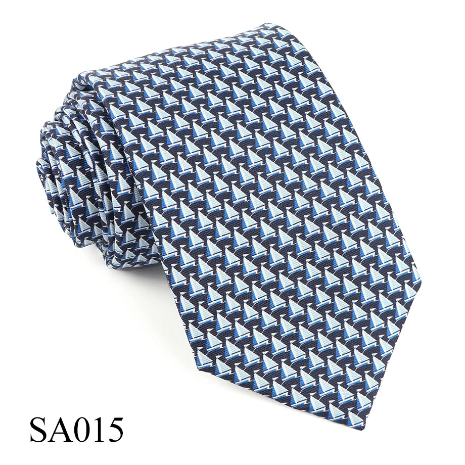 Mens Silk Necktie Luxury Animal Pattern Tie
