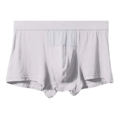 Men's Underwear - Silk Flat Bottom Briefs of Modal Four-Piece Briefs - Summer Breathable - Summer Lightweight Bottom Pants