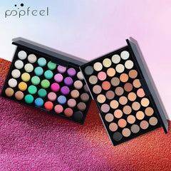 POPFEEL 40 Color Earth Tones &Rainbow Shades Eyeshadow Palette -Long-Lasting, Highly Pigmented, Smooth Matte and Shimmer Finish