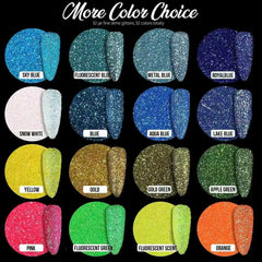 32 color glitter set, ultra-fine resin glitter powder, various nail glitter powders, scattered Christmas glitter glass crafts