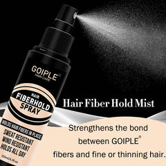 Hair Building Fiber Powder Instant Hair Texture Volume Fiber Hold Spray Long-Lasting Hold Thickening Mist for Cover Bald