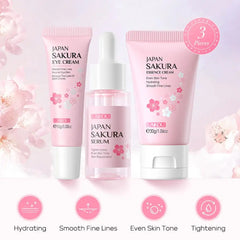 Sakura Skin Care Sets & Kits With Cleanser,Serum,Eye Cream,essence Cream Beauty Products For Women Face Skin Care Set
